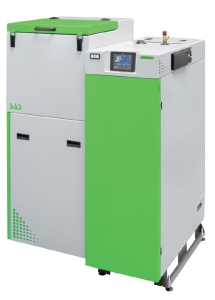 Kocioł SAS BIO SOLID 48 kW na pelet 5 klasa ekodesign za automatycznym podawaniem paliwa