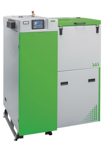 Kocioł SAS SOLID 14 kW na ekogroszek 5 klasa ekodesign za automatycznym podawaniem paliwa