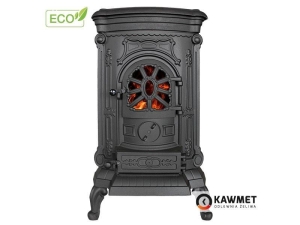 Żeliwny piec kominek wolnostojący typu koza KAWMET P9 (8 kW) ECO