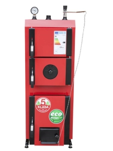 Kocioł c.o. Kotłostal FENIKS UNI 10 kW z ręcznym załadunkiem paliwa, 5 Klasa, EcoDesign